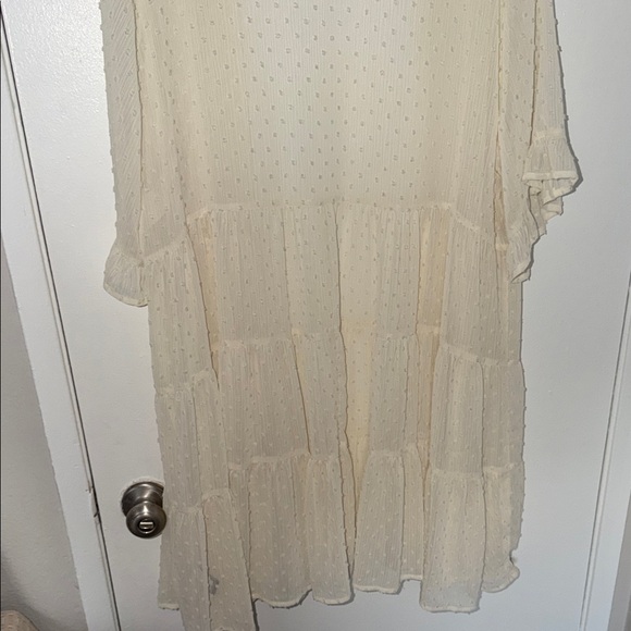 Torrid Ivory Sheer Ruffle Blouse - Picture 4 of 4